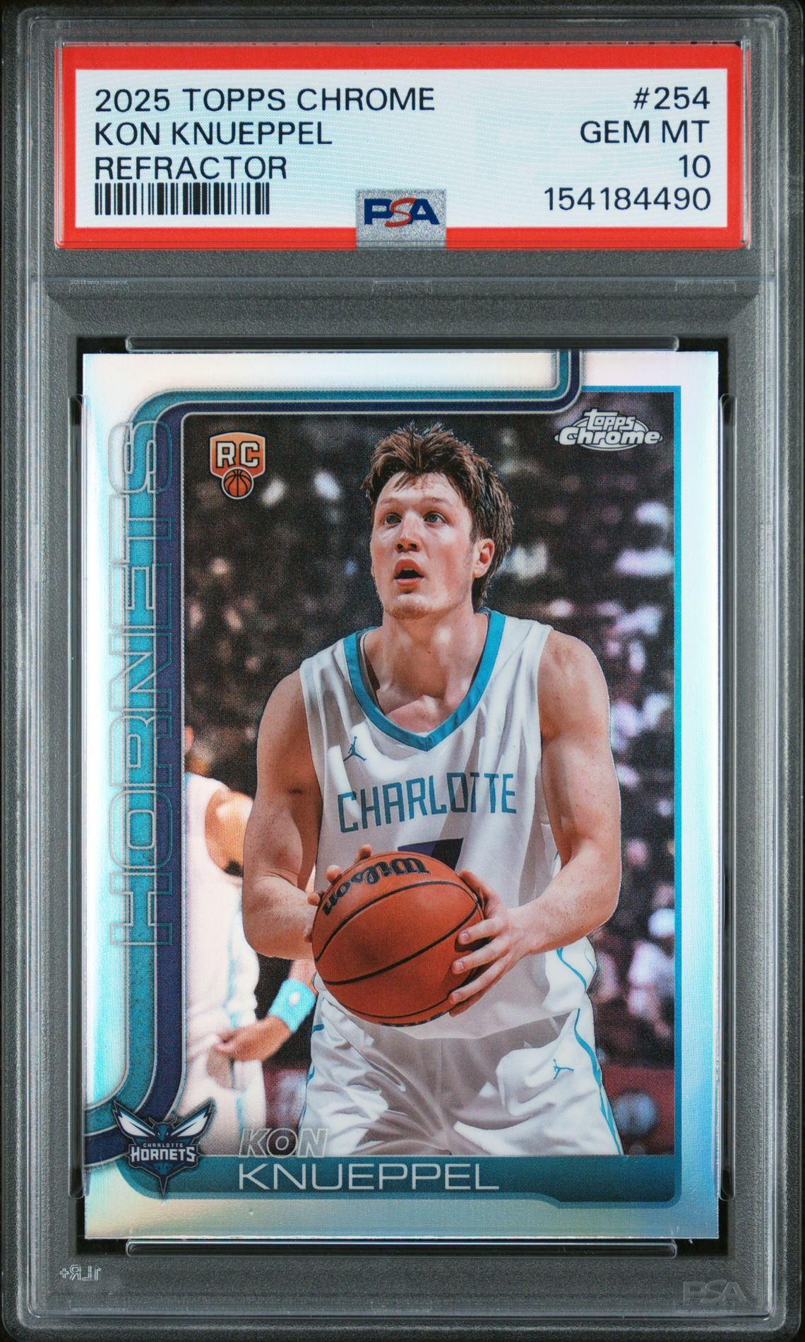 2025 Topps TOPPS CHROME BASKETBALL REFRACTOR #254 Kon Knueppel front