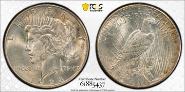 1928 $1 MS62