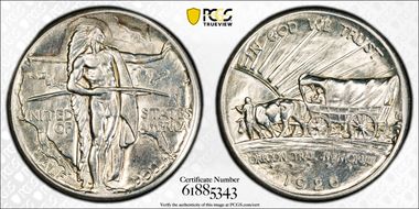 1926 50C Oregon AU58