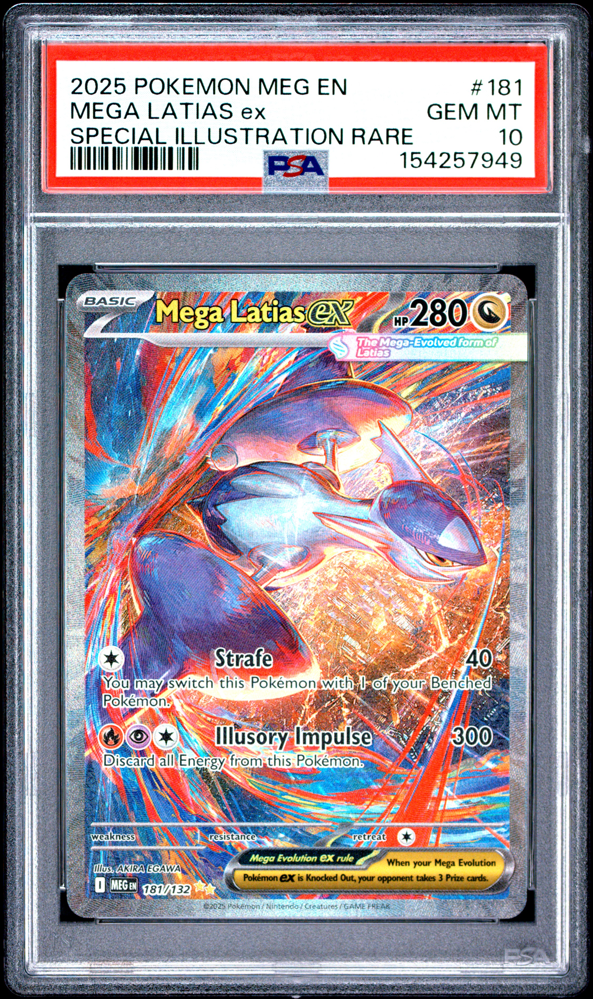 2025 #181 Mega Latias EX PSA 10 Meg EN-Mega Evolution