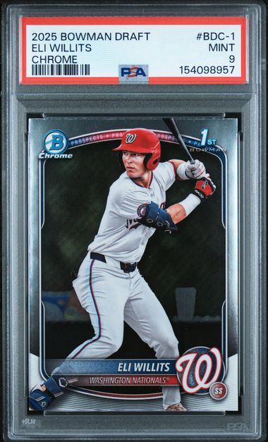 2025 Bowman Bowman Chrome #BDC-1 Eli Willits front