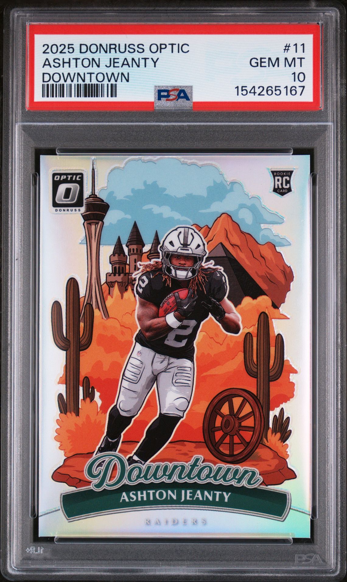 2025 Panini Panini Donruss Optic Downtown #11 Ashton Jeanty front
