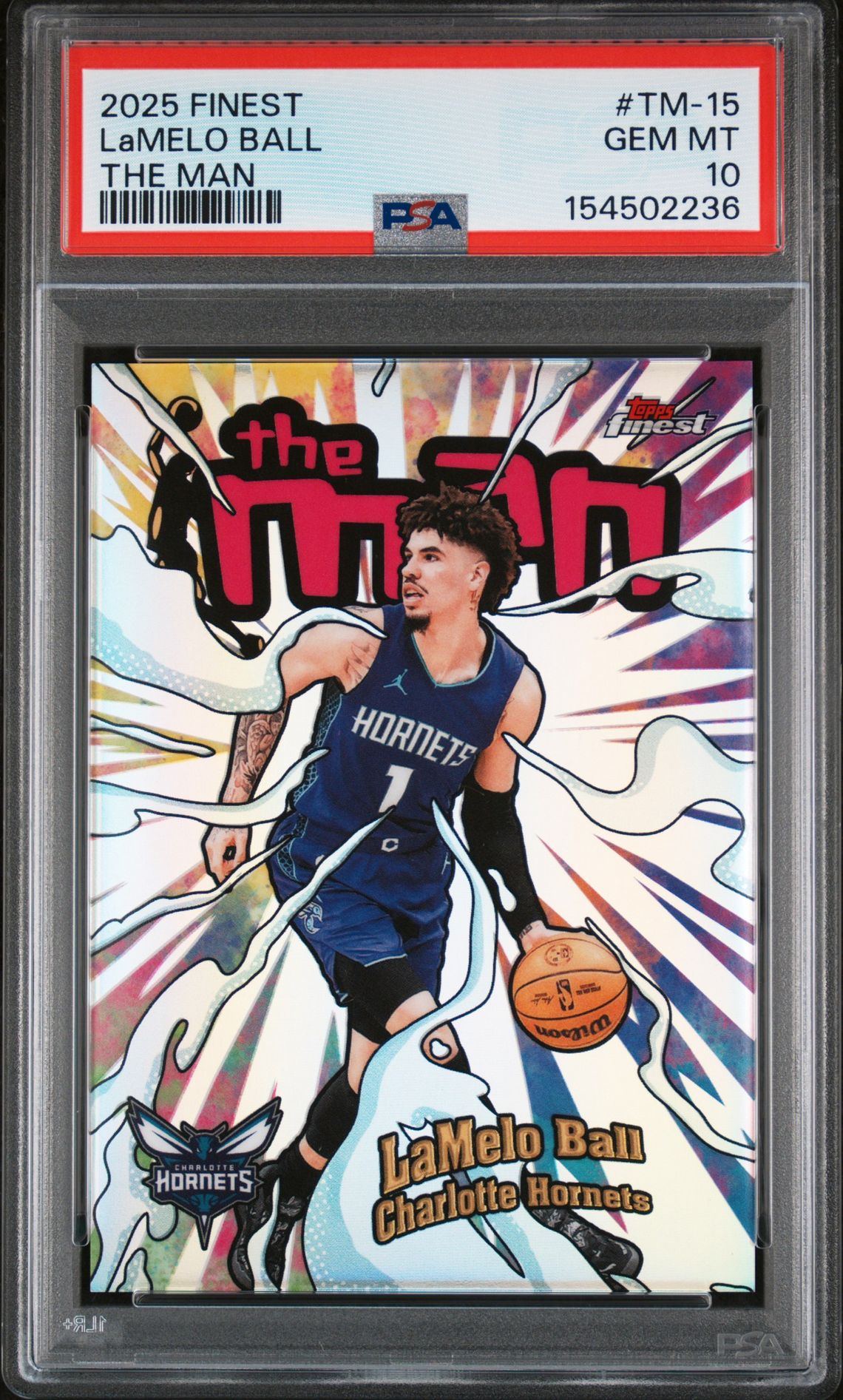 2025 Topps TOPPS FINEST THE MAN #TM-15 Lamelo Ball front