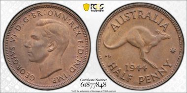 1944 1/2D MS64RB