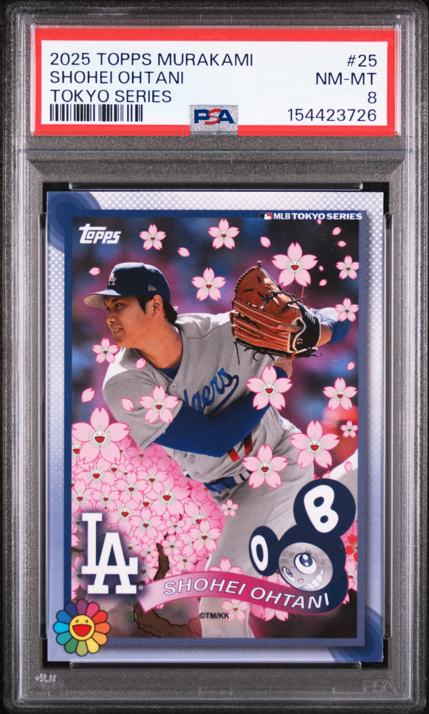 2025 #25 Shohei Ohtani PSA 8 Topps Takashi Murakami + MLB World Tour Tokyo Series