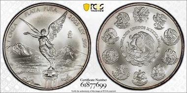 2005-Mo Onza Libertad Ag MS67