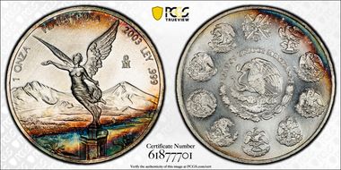 2003-Mo Onza Libertad Ag MS67