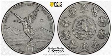 2018-Mo Onza Libertad Ag - Antiqued SP70