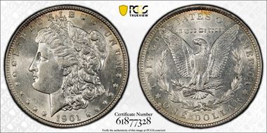 1901 $1 AU55