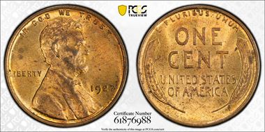 1927 1C MS64RB
