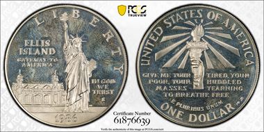 1986-S $1 Statue Of Liberty PR63