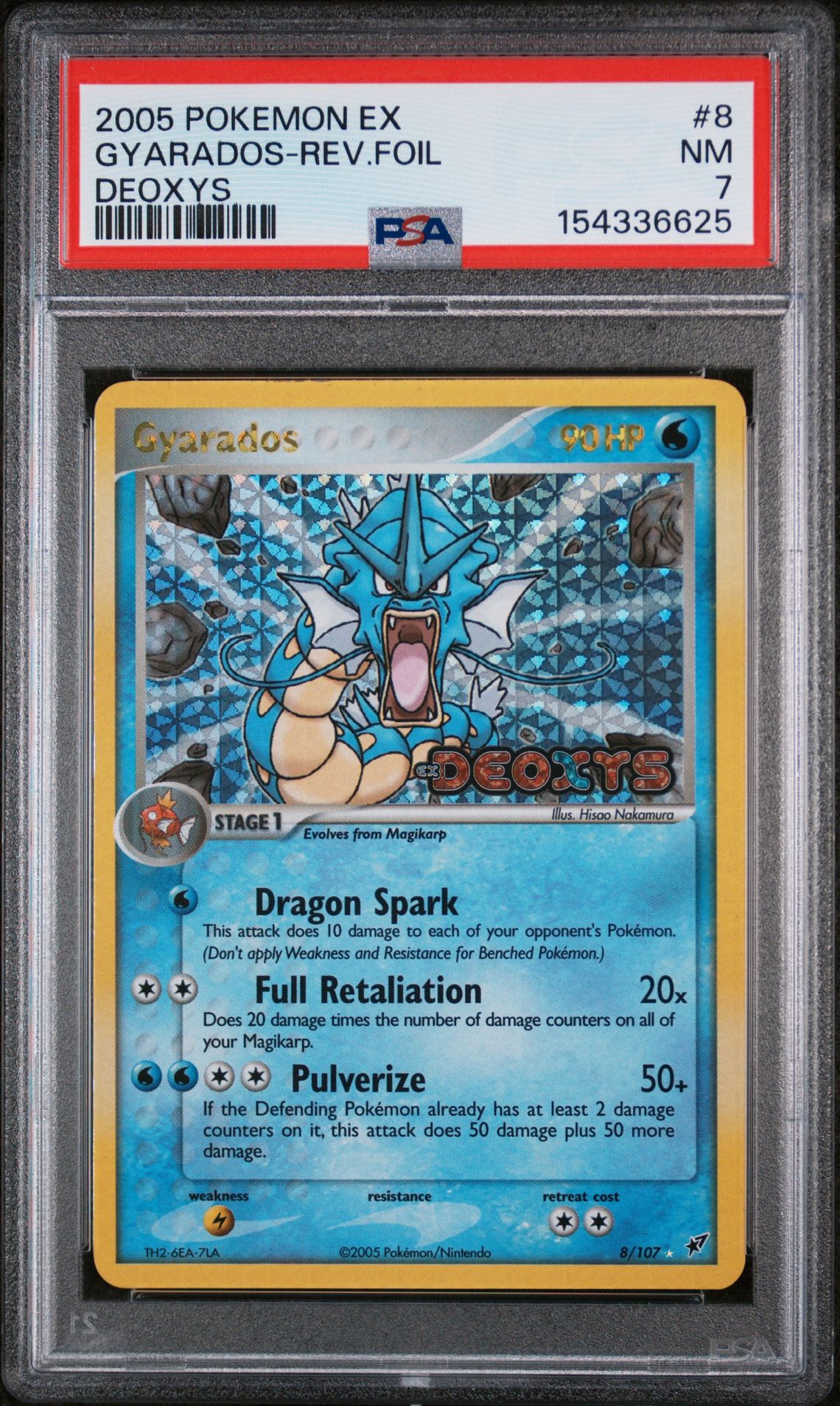 2005 Pokemon POKEMON EX DEOXYS #8 Gyarados-Rev.Foil front