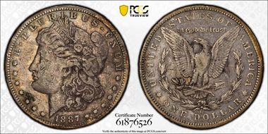 1887-O $1 N1