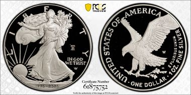 2026-W $1 Silver Eagle w/ Liberty Bell 250 Privy First Strike PR69DCAM