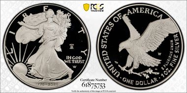 2026-W $1 Silver Eagle w/ Liberty Bell 250 Privy First Strike PR69DCAM