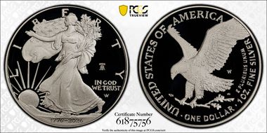 2026-W $1 Silver Eagle w/ Liberty Bell 250 Privy First Strike PR70DCAM