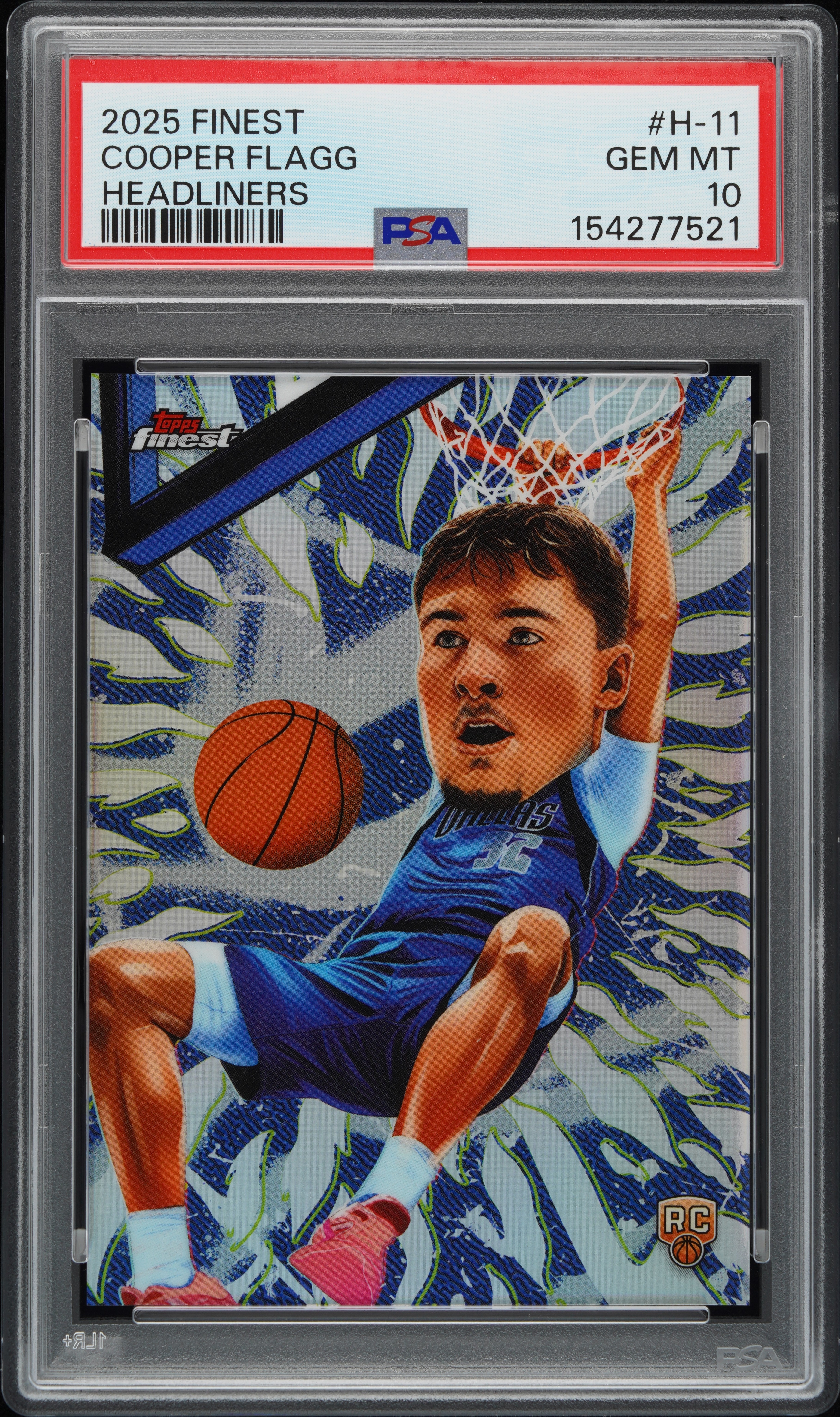 2025 TOPPS FINEST HEADLINERS COOPER FLAGG PSA 10 | Veriswap