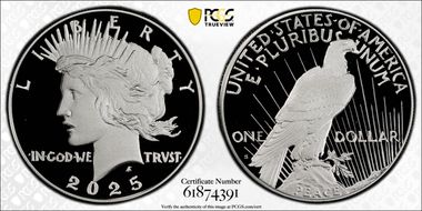 2025-S $1 Peace Dollar PR70DCAM
