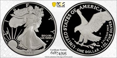 2025-S $1 Silver Eagle PR70DCAM