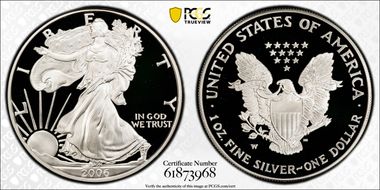 2006-W $1 Silver Eagle PR70DCAM