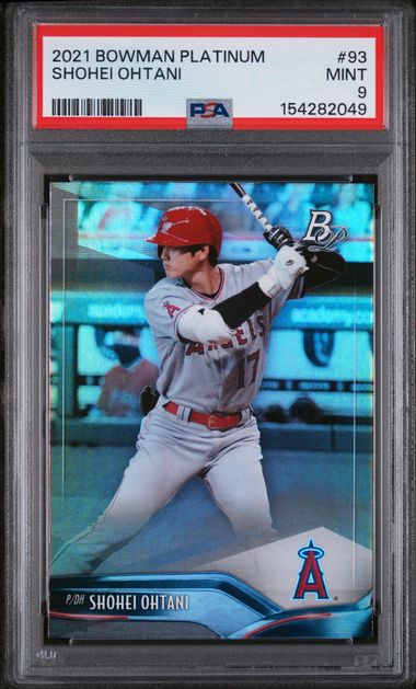 2021 Bowman BOWMAN PLATINUM #93 Shohei Ohtani front