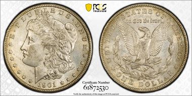 1901-S $1 AU58