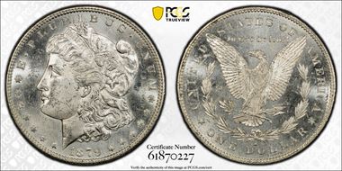 1879-S $1 VAM 46, Rev. of '78 MS63