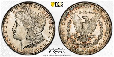 1899-S $1 VAM 7, Doubled Date MS63