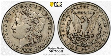 1889-CC $1 VF25