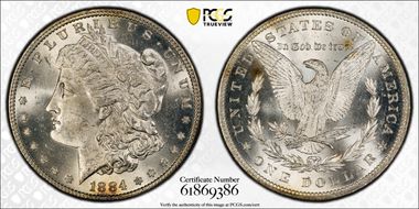 1884 $1 MS63