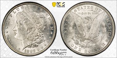 1882 $1 MS61
