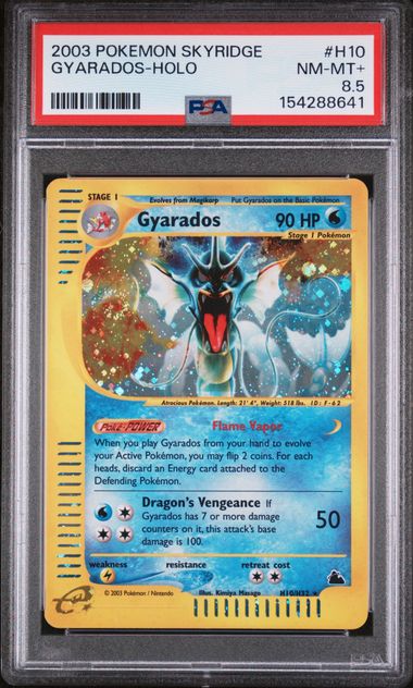 2003 Pokemon POKEMON SKYRIDGE Holo #H10 Gyarados-Holo front