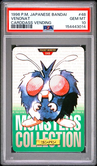 Venonat card PSA 10, cert 154443014