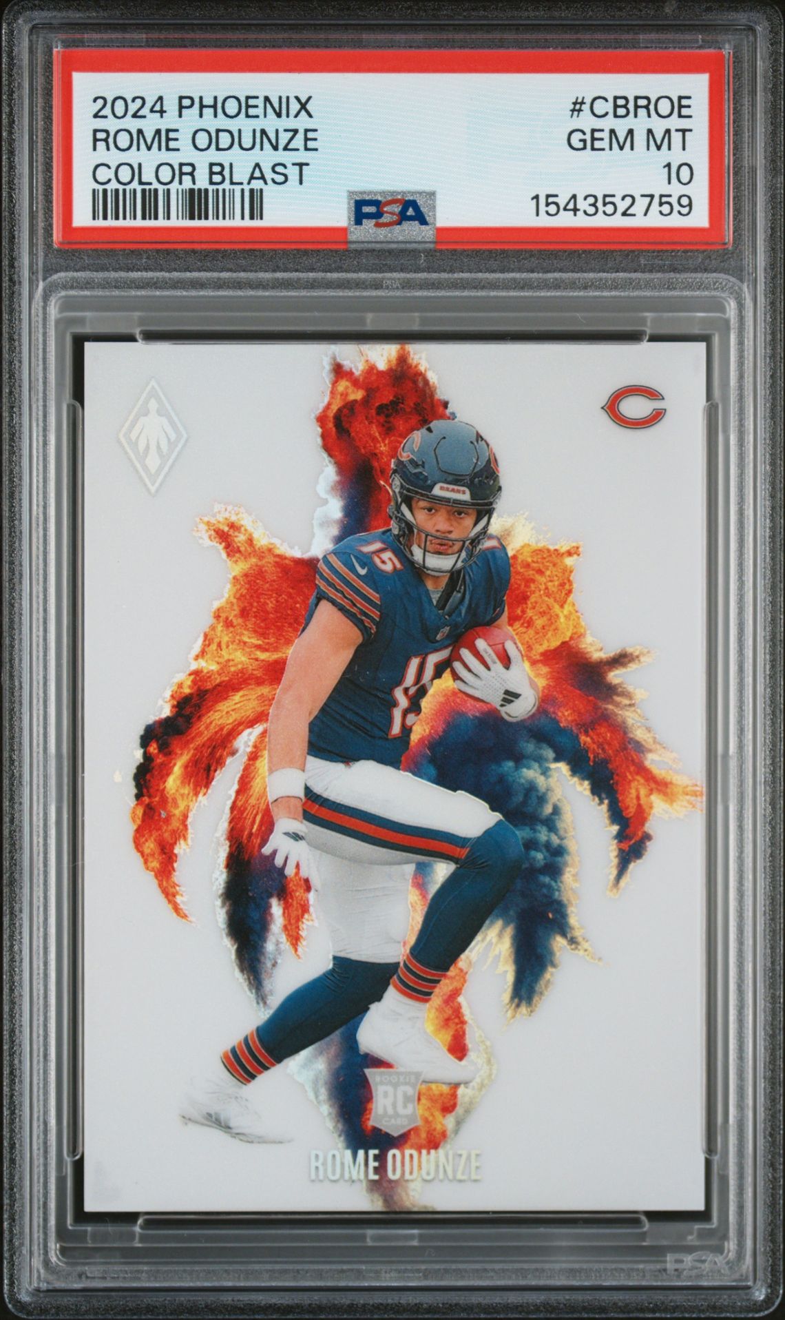 2024 Panini PANINI PHOENIX COLOR BLAST #CBROE Rome Odunze front