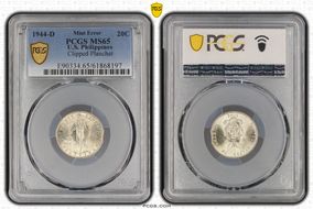 1944-D 20C KM-182  Ag MS65