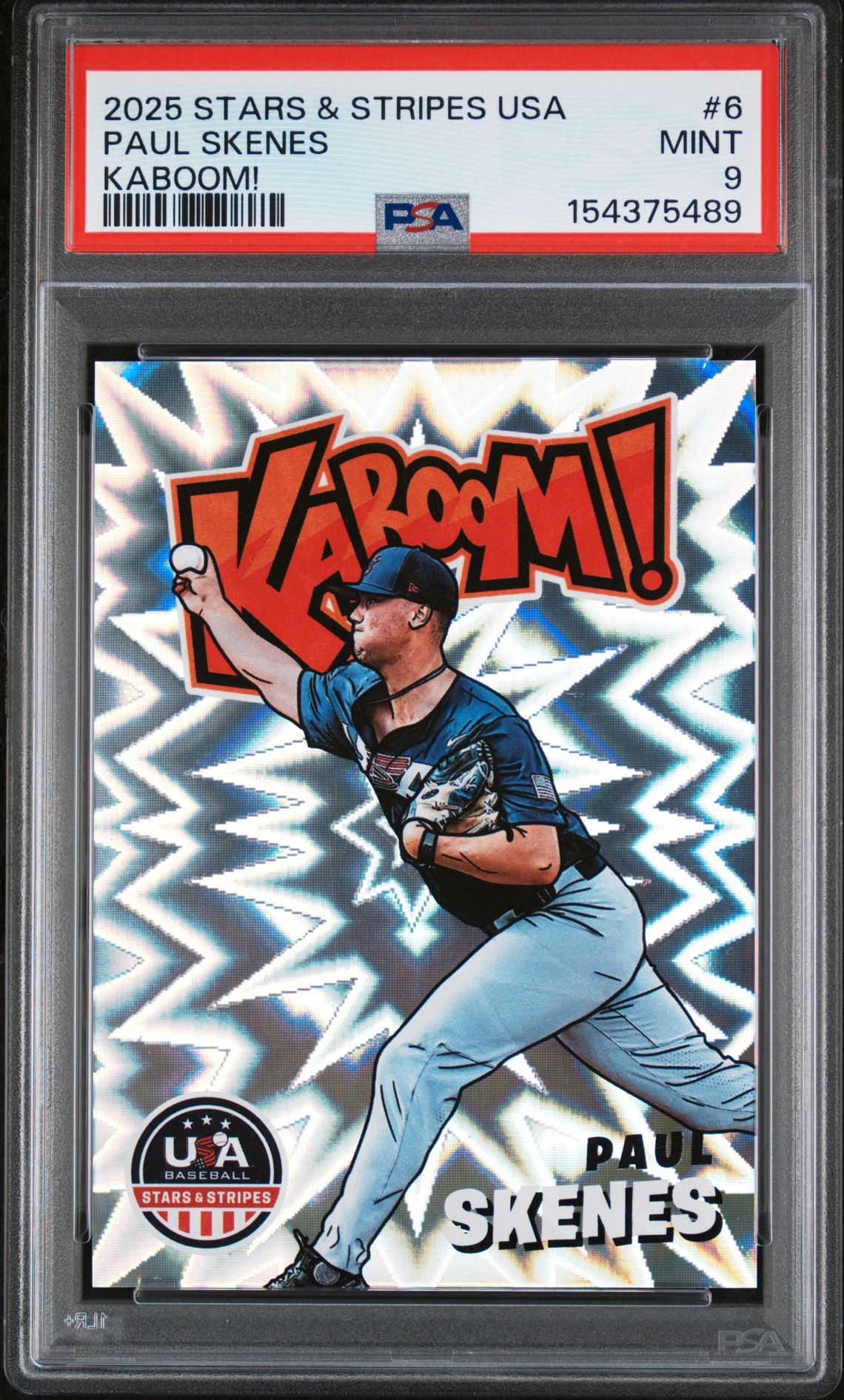 2025 Panini PANINI STARS & STRIPES USA KABOOM! #6 Paul Skenes front