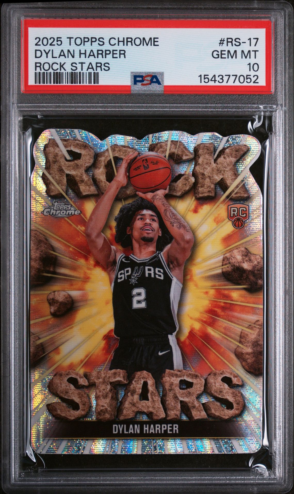 2025 Topps Chrome Topps Chrome Rock Stars #RS-17 Dylan Harper front