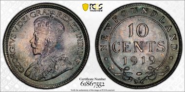 1919-C 10C MS65