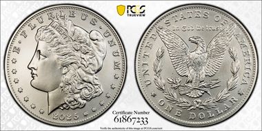 2025 $1 Morgan Dollar MS69