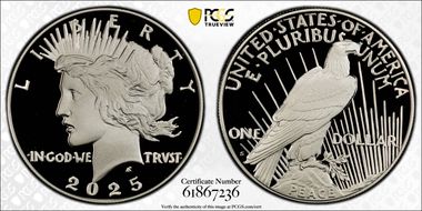 2025-S $1 Peace Dollar PR70DCAM