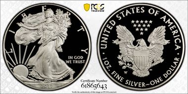 2017-W $1 Silver Eagle PR70DCAM