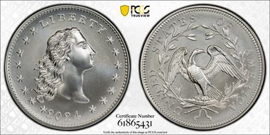 2024 Medal Flowing Hair Ag 230th Anniversary MS70