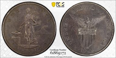 1903-S Peso KM-168 Ag N1