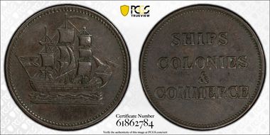 (1835) Token PE-10-34 Br-997 AU50BN