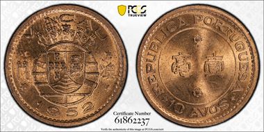 1952 10 Avos MS65RB