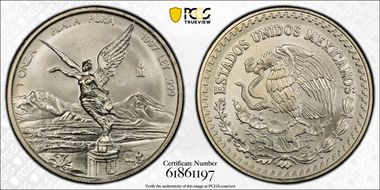 1997-Mo Onza Libertad Ag MS67