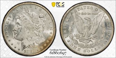 1881-CC $1 MS63