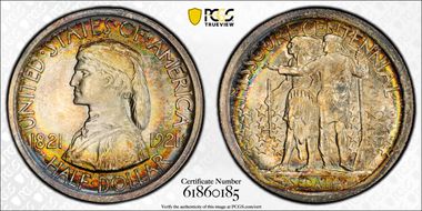 1921 50C Missouri MS66