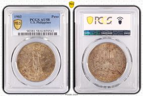 1903 Peso KM-168 Ag AU58