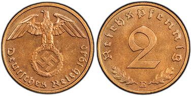 1940-E 2 Pfg J-362 MS66RD